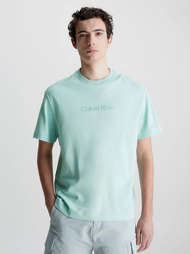 Calvin Klein T-shirt In Cotone Biologico Con Logo 3 Calvin Klein T-shirt In Cotone Biologico Con Logo