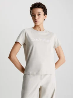 Calvin Klein T-shirt In Cotone Biologico Con Logo