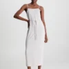 Calvin Klein Abito Sottoveste Midi In Crêpe 2 Calvin Klein Abito Sottoveste Midi In Crêpe -Offerta Economica Calvin Klein K20K205681 PE9 main