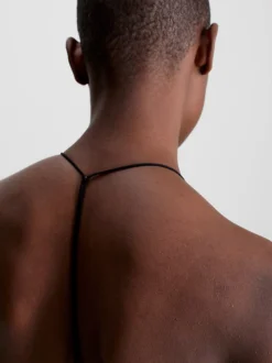 Calvin Klein Abito Sottoveste In Crêpe Increspato -Offerta Economica Calvin Klein K20K205863 BEH alternate2