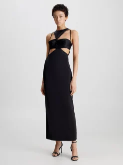 Calvin Klein Abito Maxi Con Cut Out Taglio Slim