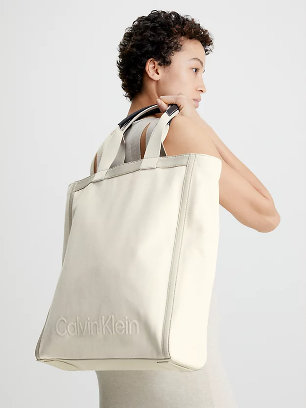 Calvin Klein Borsa Unisex Tote In Tela 3 Calvin Klein Borsa Unisex Tote In Tela