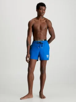 Calvin Klein Pantaloncini Da Bagno Corti Con Fascia In Vita Doppia - Intense Power -Offerta Economica Calvin Klein KM0KM00798 C4X alternate4