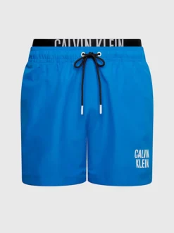 Calvin Klein Pantaloncini Da Bagno Corti Con Fascia In Vita Doppia - Intense Power