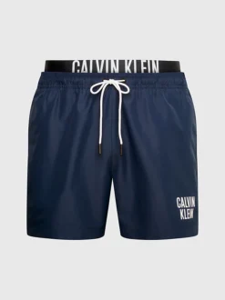 Calvin Klein Pantaloncini Da Bagno Corti Con Fascia In Vita Doppia - Intense Power
