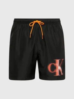 Calvin Klein Pantaloncini Da Bagno Con Cordoncino Medio - CK Monogram