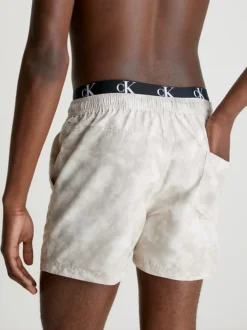 Calvin Klein Pantaloncini Da Bagno Corti Con Fascia In Vita Doppia - CK Authentic -Offerta Economica Calvin Klein KM0KM00807 0H7 alternate2