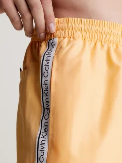 Calvin Klein Pantaloncini Da Bagno Con Cordoncino Medio - Logo Tape -Offerta Economica Calvin Klein KM0KM00810 SG7 alternate3