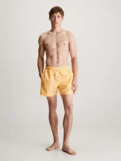 Calvin Klein Pantaloncini Da Bagno Con Cordoncino Medio - Logo Tape -Offerta Economica Calvin Klein KM0KM00810 SG7 alternate4