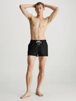 Calvin Klein Pantaloncini Da Bagno Con Cordoncino Corto - Logo Tape 11 Calvin Klein Pantaloncini Da Bagno Con Cordoncino Corto - Logo Tape -Offerta Economica Calvin Klein KM0KM00811 BEH alternate4