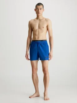 Calvin Klein Pantaloncini Da Bagno Con Doppia Fascia In Vita - Core Solids -Offerta Economica Calvin Klein KM0KM00815 C85 alternate4