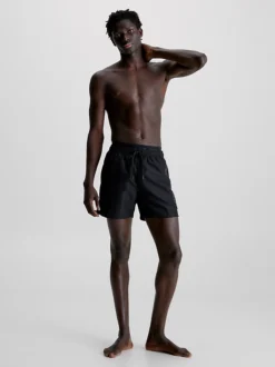 Calvin Klein Pantaloncini Da Bagno Con Fascia In Vita Doppia - Core Logo -Offerta Economica Calvin Klein KM0KM00818 BEH alternate4