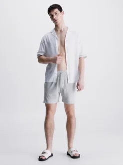 Calvin Klein Camicia Da Spiaggia - Logo Tape 10 Calvin Klein Camicia Da Spiaggia - Logo Tape -Offerta Economica Calvin Klein KM0KM00833 YCD alternate3