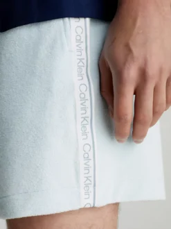 Calvin Klein Pantaloncini In Spugna Da Mare Con Logo - Logo Tape -Offerta Economica Calvin Klein KM0KM00835 PNY alternate2