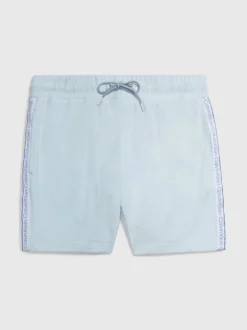 Calvin Klein Pantaloncini In Spugna Da Mare Con Logo - Logo Tape -Offerta Economica Calvin Klein KM0KM00835 PNY alternate4