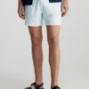 Calvin Klein Pantaloncini In Spugna Da Mare Con Logo - Logo Tape