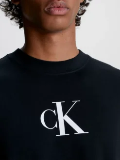 Calvin Klein T-shirt Da Spiaggia - CK Monogram -Offerta Economica Calvin Klein KM0KM00881 BEH alternate2