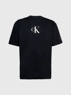 Calvin Klein T-shirt Da Spiaggia - CK Monogram -Offerta Economica Calvin Klein KM0KM00881 BEH alternate4