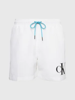 Calvin Klein Pantaloncini Da Bagno Con Cordoncino Medio - CK Monogram