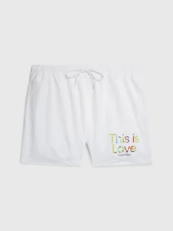 Calvin Klein Pantaloncini Da Bagno Con Cordoncino Medio - Pride