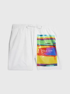 Calvin Klein Pantaloncini Da Bagno Con Cordoncino Lungo - Pride