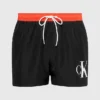 Calvin Klein Pantaloncini Da Bagno Con Cordoncino Corto - CK Monogram -Offerta Economica Calvin Klein KM0KM00901 BEH main