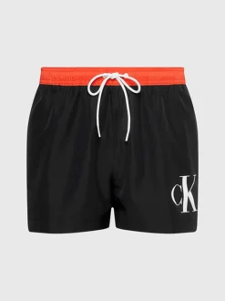 Calvin Klein Pantaloncini Da Bagno Con Cordoncino Corto - CK Monogram
