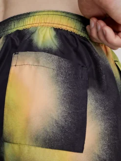 Calvin Klein Pantaloncini Da Bagno Con Cordoncino Corto - CK Monogram -Offerta Economica Calvin Klein KM0KM00903 0GN alternate3