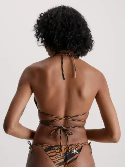 Calvin Klein Top Bikini A Triangolo - CK Print -Offerta Economica Calvin Klein KW0KW02154 0HD alternate2