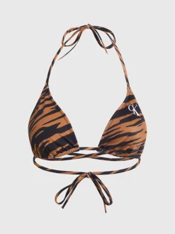 Calvin Klein Top Bikini A Triangolo - CK Print
