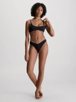 Calvin Klein Slip Classico Brasiliano - CK Texture -Offerta Economica Calvin Klein KW0KW02235 BEH alternate4