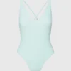 Calvin Klein Costume Da Bagno Incrociato Sul Retro - CK Texture -Offerta Economica Calvin Klein KW0KW02237 L4U main