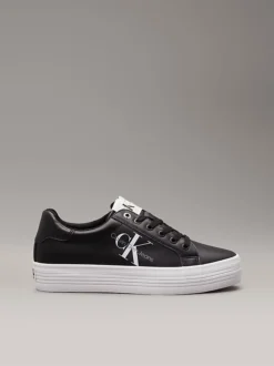 Calvin Klein Sneakers Con Zeppa In Pelle